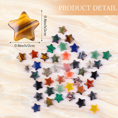 Estrela Pedra de Gema Cura Cristal Estrela Pedra Para Jóias DIY