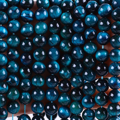 8mm Lago Olho de Tigre Azul pedra preciosa de cristal de pedra curativa contas para joalharia