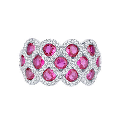 Zircon 925 Sterling Silver Gem Anéis de noivado Forma de flor