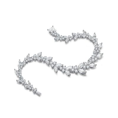 Pulseira de ténis de 18K de ouro para noivado.
