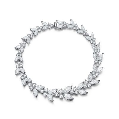 Pulseira de ténis de 18K de ouro para noivado.