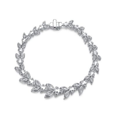 Pulseira de ténis de 18K de ouro para noivado.