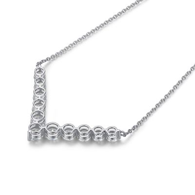 18k ouro Moissanite Diamante Sorriso colar pendente para dar presente