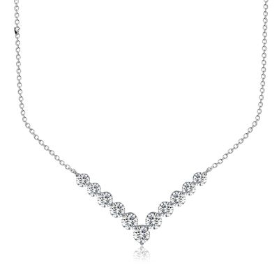 18k ouro Moissanite Diamante Sorriso colar pendente para dar presente