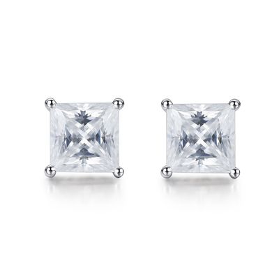 18K de ouro Moissanite diamantes brincos para o presente de aniversário