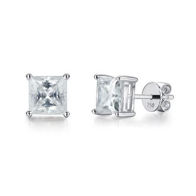 18K de ouro Moissanite diamantes brincos para o presente de aniversário