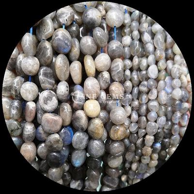 Pedras preciosas Cristal natural Pedra preciosa de forma irregular Fios de pérolas soltos para fabricação de jóias
