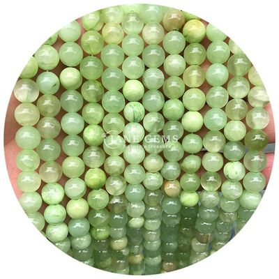 Atacado Cristal Natural Pedra Geminosa Redonda Calcedônia contas Jade Redondo acessórios de contas soltas para DIY Pulseira Colar