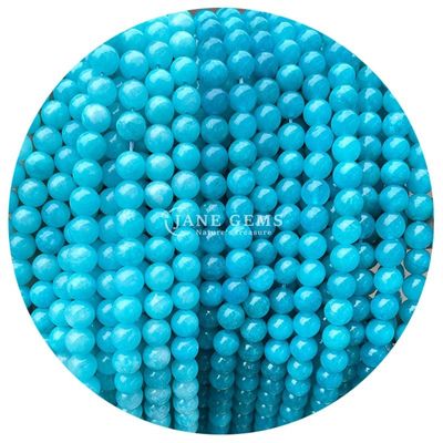Gráfico de grânulos de pedra natural redonda grânulos de pedras preciosas redondas soltas acessórios 8mm aquamarim grânulos soltos para jóias de bricolage