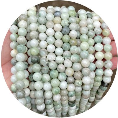 Gráfico de grânulos de pedra natural redonda grânulos de pedras preciosas redondas soltas acessórios 8mm aquamarim grânulos soltos para jóias de bricolage