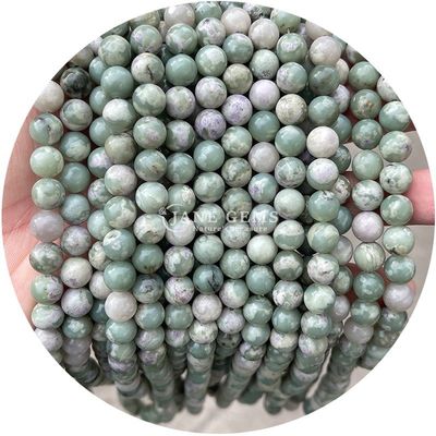 Gráfico de grânulos de pedra natural redonda grânulos de pedras preciosas redondas soltas acessórios 8mm aquamarim grânulos soltos para jóias de bricolage