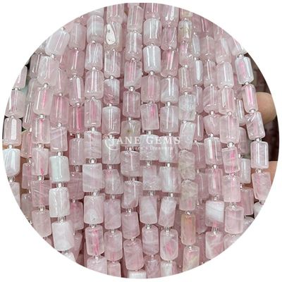 Atacado Cristal Natural Pedras preciosas cilindro forma de contas Ágata cilindro de contas soltas Acessórios para fazer jóias DIY