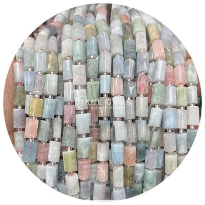 Atacado Cristal Natural Pedras preciosas cilindro forma de contas Ágata cilindro de contas soltas Acessórios para fazer jóias DIY