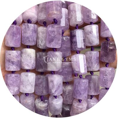 Atacado Cristal Natural Pedras preciosas cilindro forma de contas Ágata cilindro de contas soltas Acessórios para fazer jóias DIY