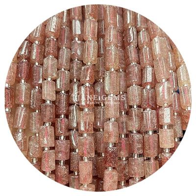 Atacado Cristal Natural Pedras preciosas cilindro forma de contas Ágata cilindro de contas soltas Acessórios para fazer jóias DIY