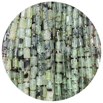 Atacado Cristal Natural Pedras preciosas cilindro forma de contas Ágata cilindro de contas soltas Acessórios para fazer jóias DIY