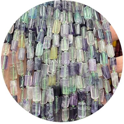 Atacado Cristal Natural Pedras preciosas cilindro forma de contas Ágata cilindro de contas soltas Acessórios para fazer jóias DIY