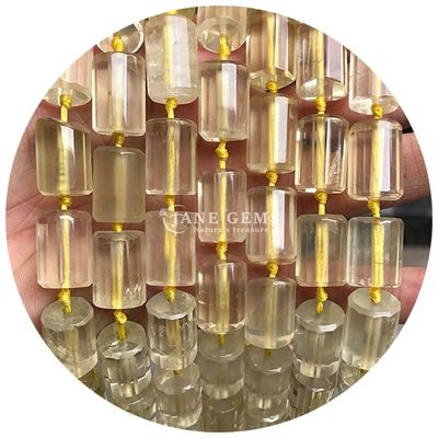 Atacado Cristal Natural Pedras preciosas cilindro forma de contas Ágata cilindro de contas soltas Acessórios para fazer jóias DIY