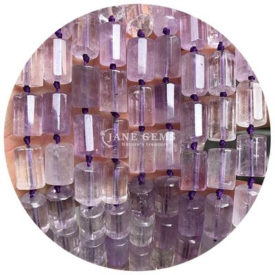 Atacado Cristal Natural Pedras preciosas cilindro forma de contas Ágata cilindro de contas soltas Acessórios para fazer jóias DIY