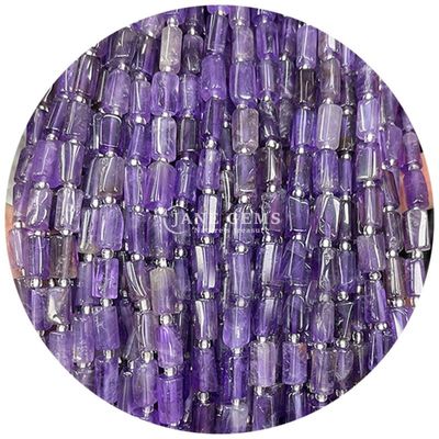 Atacado Cristal Natural Pedras preciosas cilindro forma de contas Ágata cilindro de contas soltas Acessórios para fazer jóias DIY