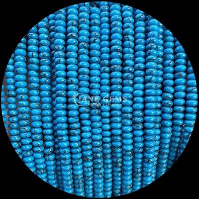 Pedra de cristal natural Rondelle Abacus Forma Amazonasite Olho de tigre Fios de contas soltas para pulseiras de yoga