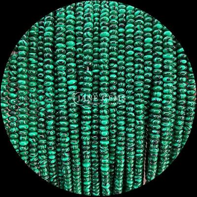 Pedra de cristal natural Rondelle Abacus Forma Amazonasite Olho de tigre Fios de contas soltas para pulseiras de yoga