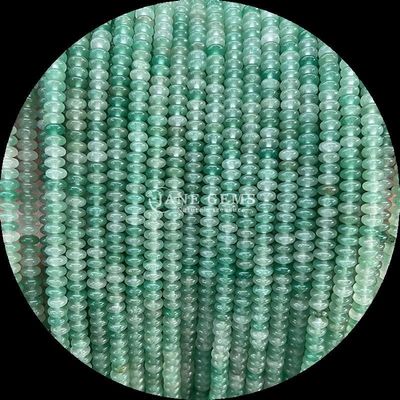 Várias gemas Tipo Rondelle Abaco Forma Sodalite Verde Aventurine Filamentos de contas soltas para design de jóias