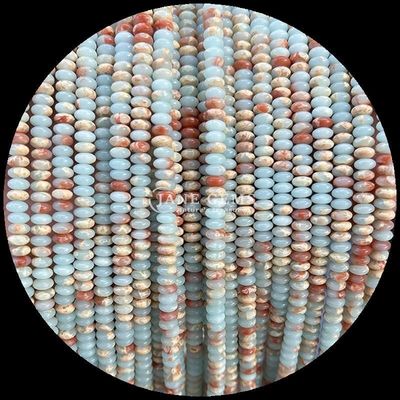 Várias gemas Tipo Rondelle Abaco Forma Sodalite Verde Aventurine Filamentos de contas soltas para design de jóias