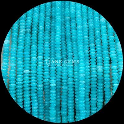 Pedra preciosa natural Rondelle Abacus Forma de conta rosa Aventurina Lapis Lazuli Fios de conta soltos para energia curativa