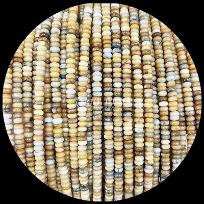 Pedras de pérola de gemas de tamanho personalizado Rondelle Abaco Forma Pedra preciosa Crazy Agate Aquamarinos Filamentos de pérolas soltas para fabricação de jóias