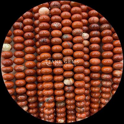 Perlas de gemas de tamanho personalizado Rondelle Abaco Forma Pedra preciosa Opalita Silk dourado