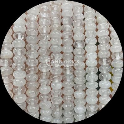 Dimensões personalizadas gemas de contas Rondelle Abaco forma pedra preciosa Carnelian Quartz claro fios de contas soltos para fabricação de jóias
