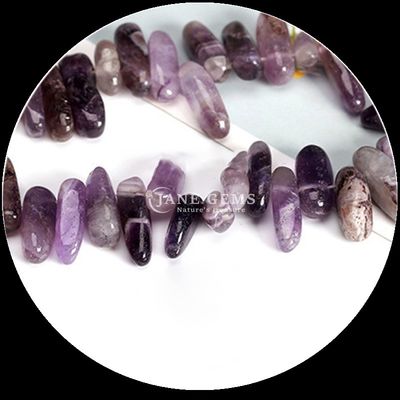 Cristal natural Pedra preciosa Dentes irregulares Forma de pérolas polidas Chip cascalho Filamentos de pérolas soltas para fabricação de jóias DIY