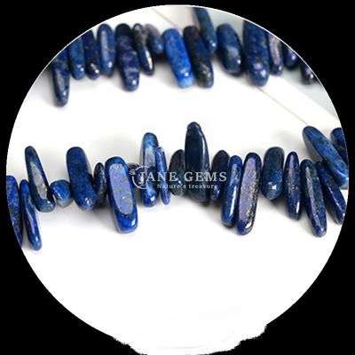 Pedra preciosa natural Forma irregular dos dentes Lapis Lazuli Cornélio Chips Cascalho Filamentos de contas soltas para fabricação de jóias DIY