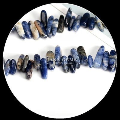Pedra preciosa natural Forma irregular dos dentes Lapis Lazuli Cornélio Chips Cascalho Filamentos de contas soltas para fabricação de jóias DIY