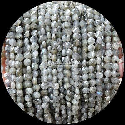 Grânulos de forma plana de facetas de cristal de pedra preciosa de forma redonda grânulos soltos para fabricação de jóias DIY