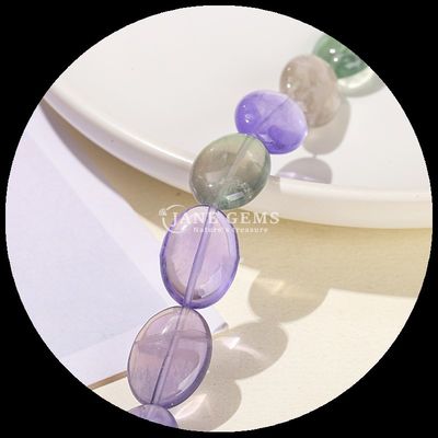 Perlas de fluorito irregulares Cristal de pedra preciosa Tubos redondos Forma de gota de água Forma de filamentos de contas soltas para fabricação de jóias DIY