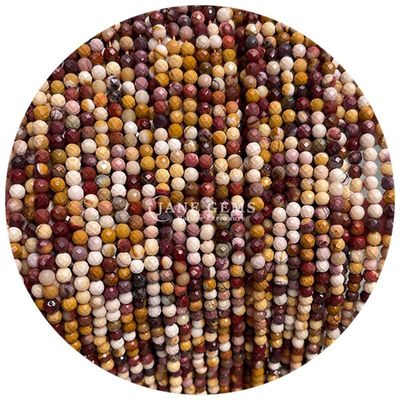Facetadas pequenas contas Cristal natural Pedra preciosa Vários tipos de pedra Filamentos de contas soltos para fabricação de jóias DIY