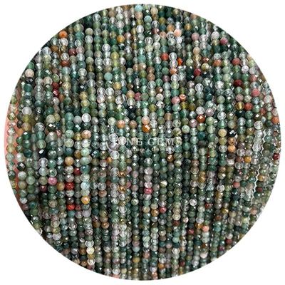 Pedras preciosas Cristal natural de facetas redondas Pequenas fibras soltas de contas para pulseiras