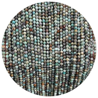 Pedras preciosas Cristal natural de facetas redondas Pequenas fibras soltas de contas para pulseiras