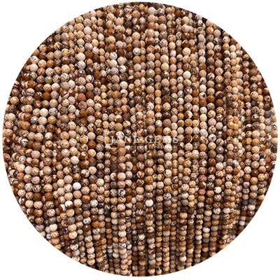 Pedras preciosas Cristal natural de facetas redondas Pequenas fibras soltas de contas para pulseiras