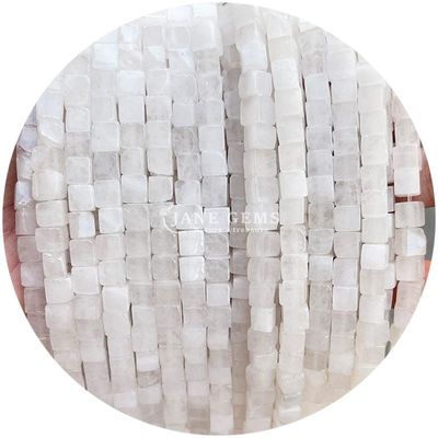 Atacado Cristal Natural Pedras preciosas Quadrado forma de contas Cubo Loose Pedra de contas Acessórios Cubo de contas espaçadores para jóias