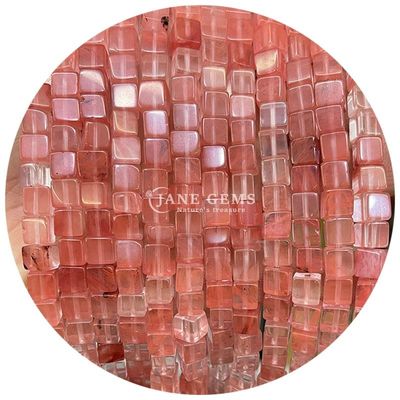 Atacado Cristal Natural Pedras preciosas Quadrado forma de contas Cubo Loose Pedra de contas Acessórios Cubo de contas espaçadores para jóias