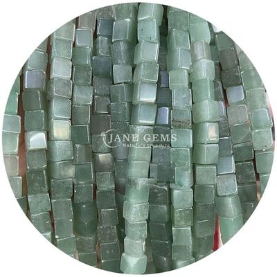Atacado Cristal Natural Pedras preciosas Quadrado forma de contas Cubo Loose Pedra de contas Acessórios Cubo de contas espaçadores para jóias