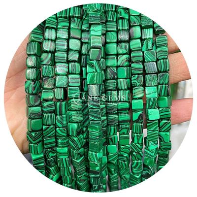 Atacado Cristal Natural Pedras preciosas Quadrado forma de contas Cubo Loose Pedra de contas Acessórios Cubo de contas espaçadores para jóias