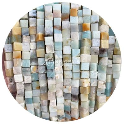 Atacado Cristal Natural Pedras preciosas Quadrado forma de contas Cubo Loose Pedra de contas Acessórios Cubo de contas espaçadores para jóias