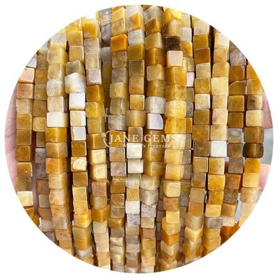 Atacado Cristal Natural Pedras preciosas Quadrado forma de contas Cubo Loose Pedra de contas Acessórios Cubo de contas espaçadores para jóias