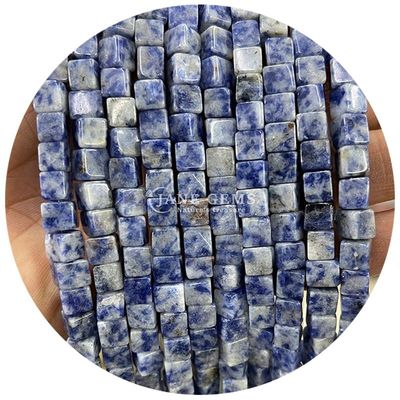 Atacado Cristal Natural Pedras preciosas Quadrado forma de contas Cubo Loose Pedra de contas Acessórios Cubo de contas espaçadores para jóias