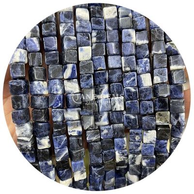 Atacado Cristal Natural Pedras preciosas Quadrado forma de contas Cubo Loose Pedra de contas Acessórios Cubo de contas espaçadores para jóias
