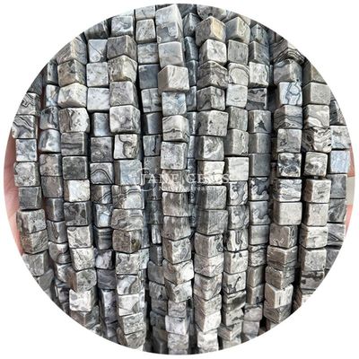 Atacado Cristal Natural Pedras preciosas Quadrado forma de contas Cubo Loose Pedra de contas Acessórios Cubo de contas espaçadores para jóias